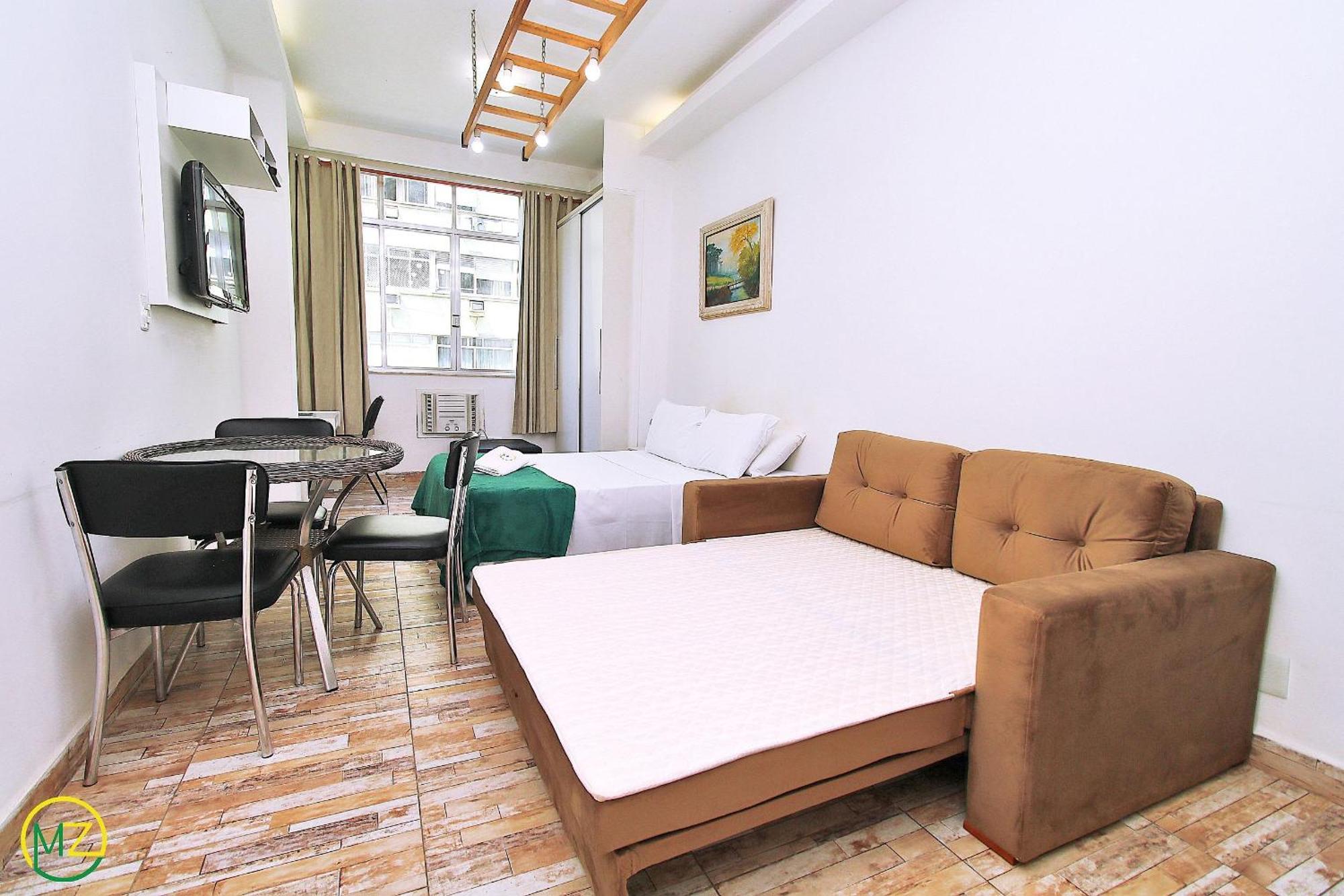 Studio Para 4 Pessoas Com Vista Mar Em Copacabana Рио де Жанейро Екстериор снимка